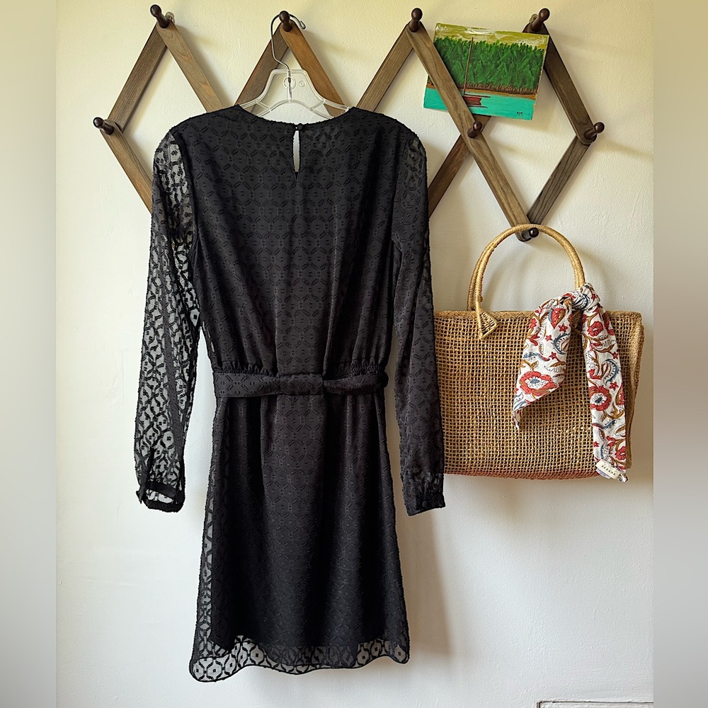 Sézane Moss Dress Black Size 4 US / 36 FR - Picture 6 of 17